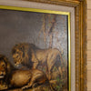 Signed Original Eric Forlee Painting on Canvas Lions' Territory LB5078
