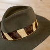Excellent Vintage Rowland Ward, Johannesburg Dorian Safari Ventilated Fedora Hat LB5092