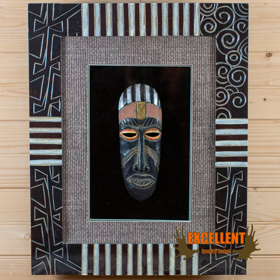 framed african tribal mask for sale