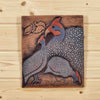 Guinea Fowl Clay Painting