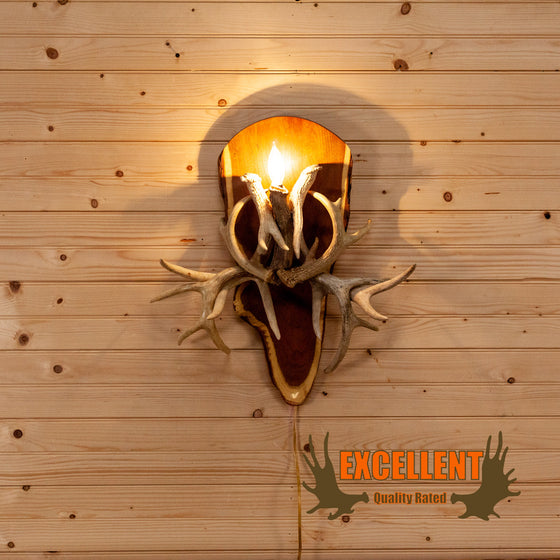 whitetail deer antler wall sconce for sale