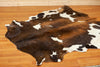 Excellent Large #1 Brown & White Spotted Cowhide Rug SW11101
