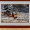 Framed Signed and Numbered Christopher Walden Elk Print  SW11193