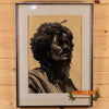 original signed sketch of ethiopian man for sale