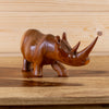 Authentic Hand Carved Wood Rhino Figurine LB5035A
