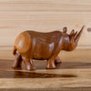 Authentic Hand Carved Wood Rhino Figurine LB5035A
