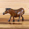 Authentic African Hand Carved Wood Zebra Figurine LB5035B