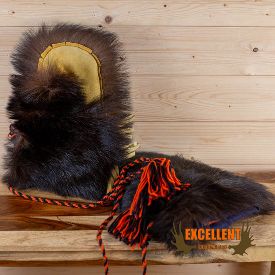 authentic black bear fur mittens for sale