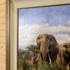 Signed Original Eric Forlee Painting on Canvas Elephants and Kilimanjaro LB5079