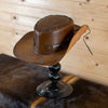Excellent Vintage Leather Crocodile Dundee Style Hat LB5094