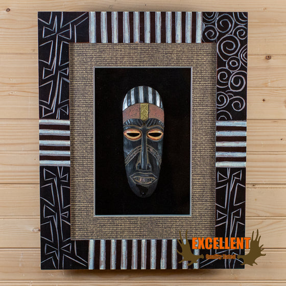 authentic framed african tribal mask for sale