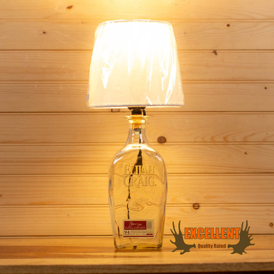 Elijah Craig bourbon bottle lamp for sale