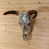 Decorated Horned Steer Skull Wall Mount SW10319