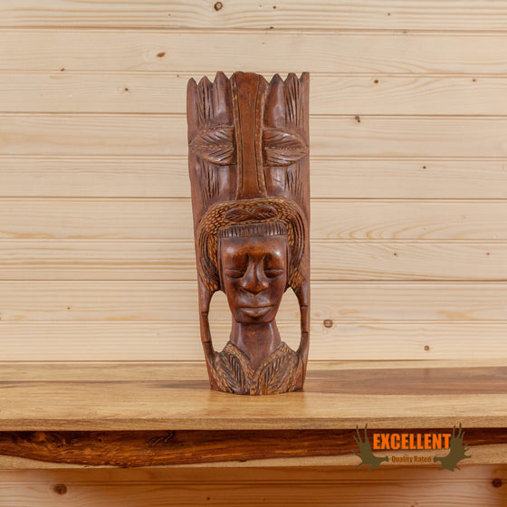 authentic handcrafted african male mask statue for sale