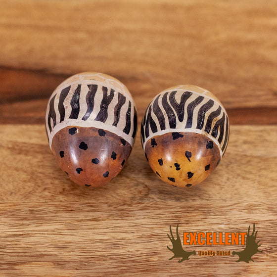 African hand carved painted soapstone eggs for sale