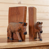 African Hand Carved Zebra Bookends CP9808