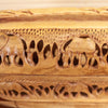 African Hand Carved Basket CP9810