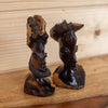 African Hand Carved Man & Woman Busts CP9813