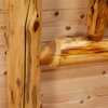 Premium Cedar Log Twin Headboard SW10502