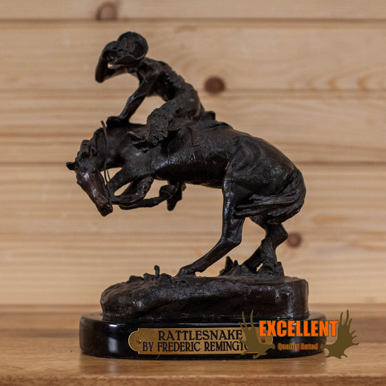 frederick remington cast bronze rattlesnake sculpture for sale