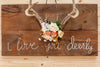 Whitetail Antler "I love you deerly" Wall Art Sign SW10693