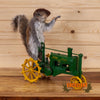full body taxidermy squirrel riding john deere tractor for sale