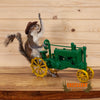 full body taxidermy squirrel riding john deere tractor for sale