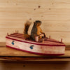 Premier Fox Squirrel in a Handcrafted Boat Taxidermy Mount SW11138