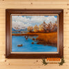 Framed Original Oil Duck Painting on Canvas SW11205
