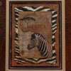 Framed and Signed Sally Ray Cairns African Zebra Print  SW11214