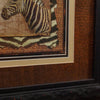 Framed and Signed Sally Ray Cairns African Zebra Print  SW11214