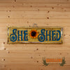 she shed tin metal sign for sale