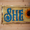 Tin Metal Sign She Shed SW11282