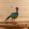 tin metal rooster pheasant art for sale