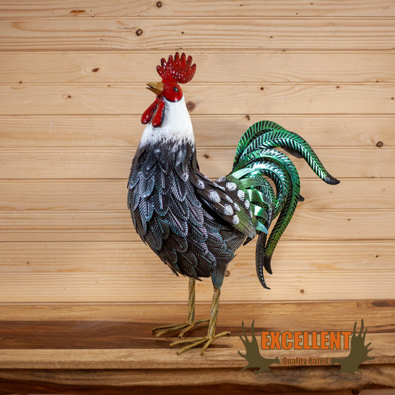 tin metal art rooster for sale