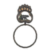 iron black bear towel ring for sale
